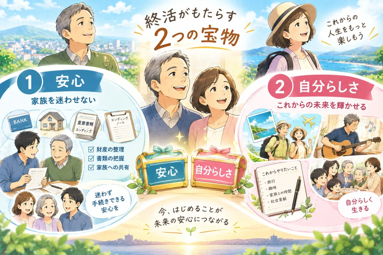 行政書士が伝える「終活がもたらす2つの宝物」